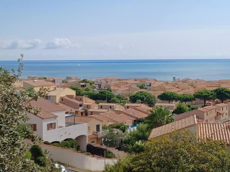 Plain-Pied, Terrasse, Piscine, Pleine Vue Mer, Plage A 6' A Pied, Parking, Wifi Fleury  Exterior photo